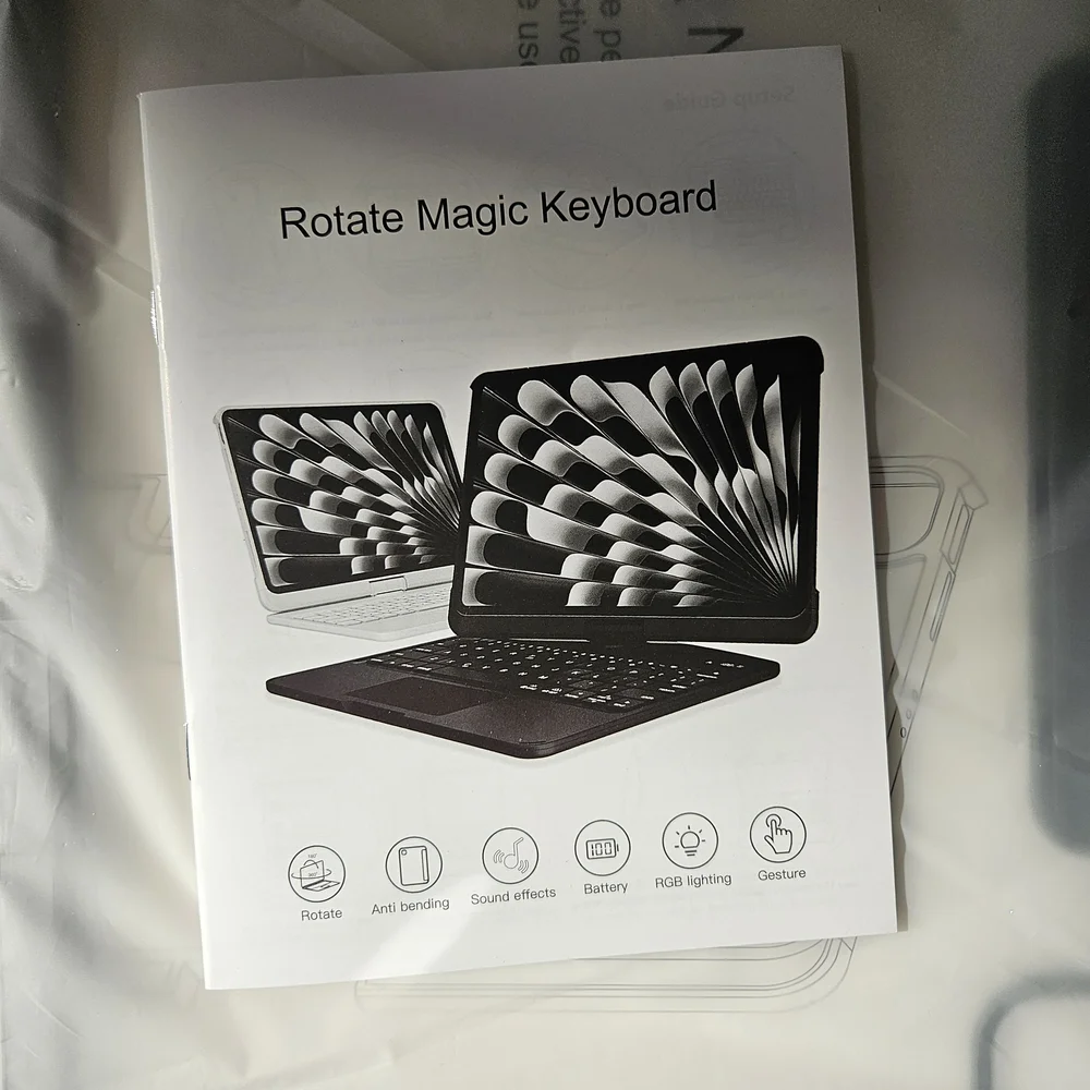 iPad Keyboard Case,for 2024/2025 iPad Pro 13in.(M4/M5) Color Changing